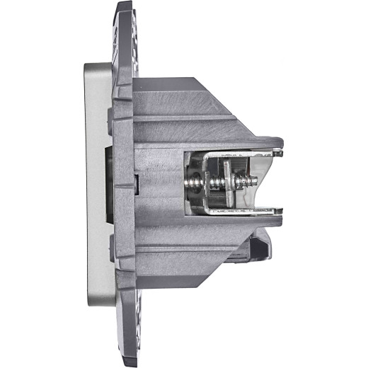 Розетка компьютерная двойная RJ45 категория 6 UTP - Legrand/Daccord Inspiria - алюминий