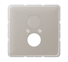 JUNG Крышка для 2-х гнезд платина