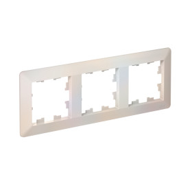 Systeme Electric AtlasDesign Air Жемчуг/дымчатый белый Рамка 3-ая