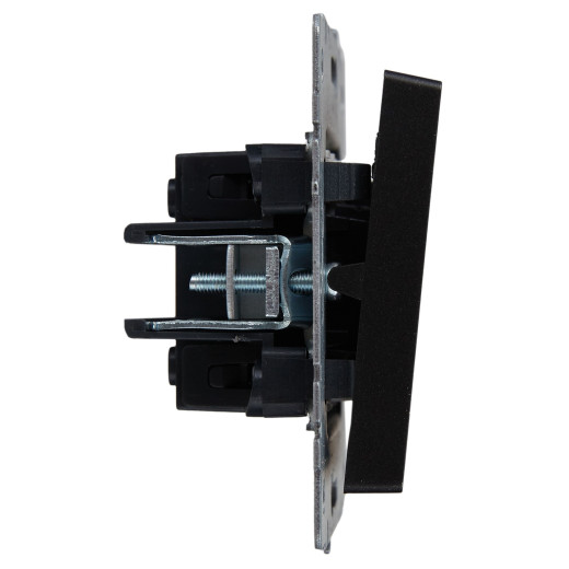 BRITE Выключ. 1-кл. прох. с инд. 10А ВС10-1-7-БрЧ черн. IEK