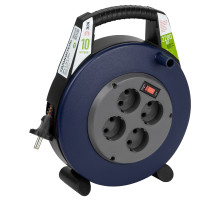 ЭРА Удлинитель силовой BPx-4-2x1-10m в закрытом корпусе без заземления с выключателем 4 розетки 10м ПВС 2x1мм2 10А