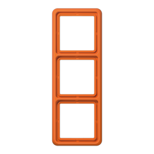Рамка для вертикальной и горизонтальной установки, 3-кратная, оранжевая