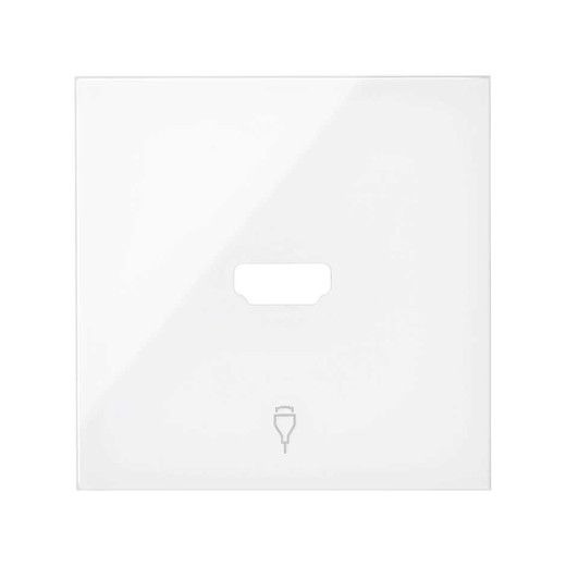 Simon 100 Белый глянец Накладка розетки HDMI