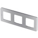 Рамка 3 поста - Legrand/Daccord Inspiria - алюминий