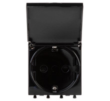 DKC Avanti Розетка с крышкой модульная, 2P+E, с з/ш, 