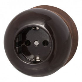 BIRONI Фаберже Керамика Коричневый Розетка с/з
