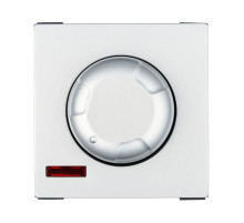 Ecoplast LK45 Светорегулятор поворотный нажимной 600 Вт (серебристый металлик)