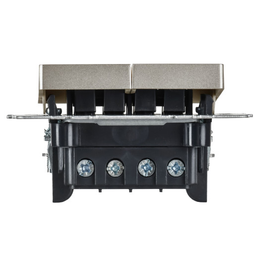 BRITE Выключ. 2-кл. перекр. 10А ВС10-2-3-БрШ шамп. IEK