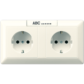 JUNG SCHUKO®-розетка для кабельных каналов 16 A / 250 B ~, слоновая кость