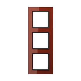 JUNG A creation Стекло Красный Оксид Рамка 3-ая