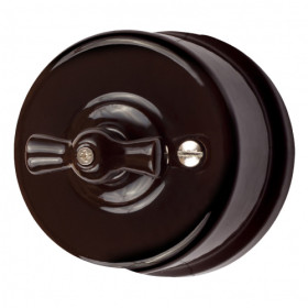 BIRONI Лизетта Керамика Коричневый Выключатель проходной 1-кл