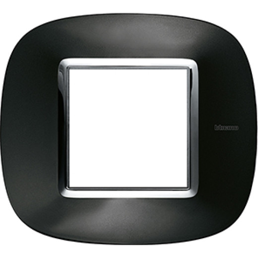 Axolute декоративные накладки в форме эллипса, металлизированные, цвет тёмный металлик, на 2 модуля