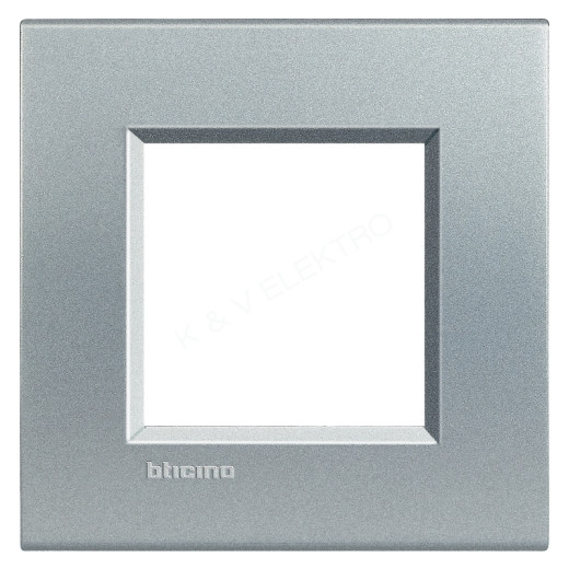 Livinglight Лицевая панель 2мод. Алюминий