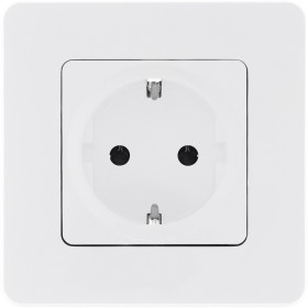 Legrand/Daccord INSPIRIA Белый Розетка 2К+З со шторками - немецкий стандарт - 16 А - 250 В.