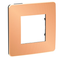Schneider Electric Unica Studio Медь/Антрацит Рамка 1-ная