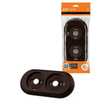 TDM Рамка 2-х постовая коричневая «Виви»