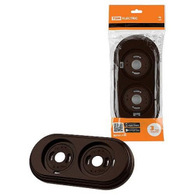 TDM Рамка 2-х постовая коричневая «Виви»