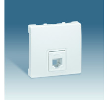 Simon 73 loft Белая Розетка ТЛФ 1-ая