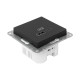 Механизм розетки USB-A+С, чёрный Эпика EKF