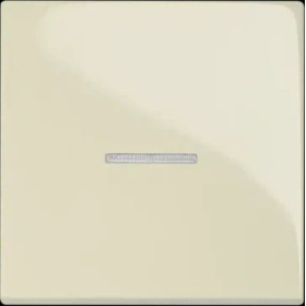 JUNG EcoProfi Бежевый Выключатель 1-клавишный с подсветкой (в сборе, без рамки)