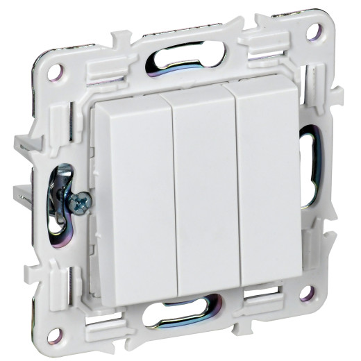 SKANDY Выключ. 3-кл. 10А SK-V11W арк. бел. IEK