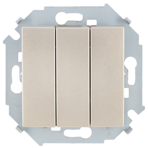 Simon 15 Шампань Выключатель 3-кл, 10А, 250В, винт.заж.