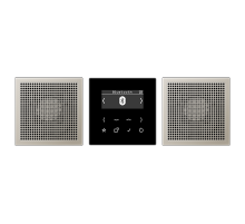 JUNG Смарт радио DAB+ Bluetooth, стерео черный/нержавеющая сталь