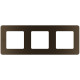 Рамка 3 поста - Legrand/Daccord Inspiria - бронза