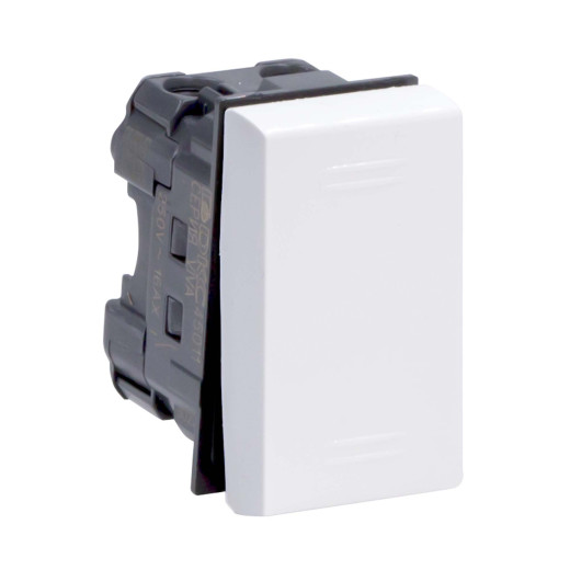 Выключатель однополюсный, Viva, 1 мод., белый
