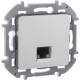 Розетка компьютерная RJ45 категория 6 UTP - Legrand/Daccord Inspiria - алюминий