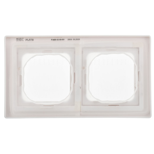 FLITE Рамка 2-мест. IP55 Рпро-2-55-ФлБ бел. IEK