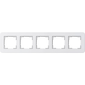 Gira E3 Белый глянцевый Рамка 5-ая