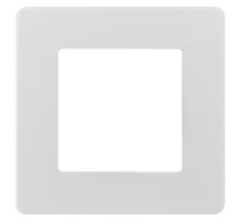 ЭРА Рамка для розеток и выключателей Серия 12 12-5101-01 на 1 пост, Сатин, белый