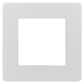 ЭРА Рамка для розеток и выключателей Серия 12 12-5101-01 на 1 пост, Сатин, белый
