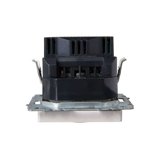 BRITE Роз. с з/к/ш 16А с USB A+A 2,1А РЮш10-1-БрЖ жемч. IEK