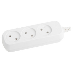 ЭРА Колодка KX-3 3 розетки без зазeмления белая