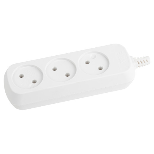 Колодка ЭРА KX-3 3 розетки без зазeмления белая