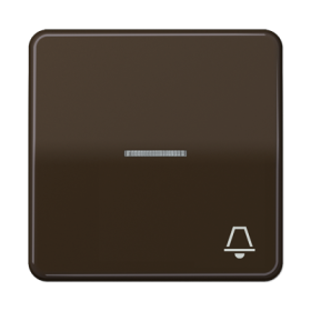 JUNG CD 500/CD plus Коричневая Клавиша 1-ая с/п с символом ЗВОНОК