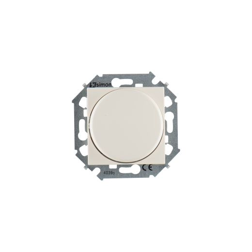 Simon 15 Бежевый Регулятор напряж-я поворот.-наж.электрон.,перекл.,500Вт 230В, винт.заж