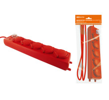 TDM Удлинитель силовой Уз16-05В (с крышками IP44, выключатель, 5 мест/20м КГ 3х1,5)