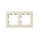BRITE Рамка 2-мест. IP44 РУ-2-БрКр-44 беж. IEK