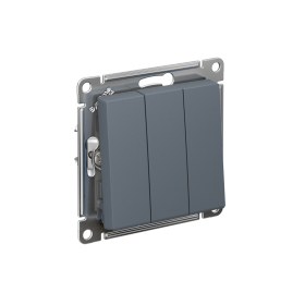 Systeme Electric AtlasDesign Грифель Выключатель 3-клавишный сх.1+1+1, 10АХ, механизм