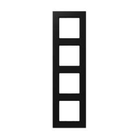 JUNG A 550 Черный матовый Рамка 4-ая