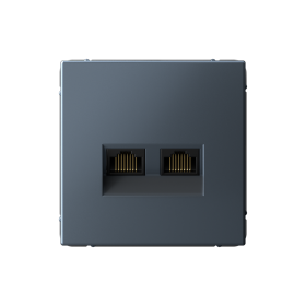 Systeme Electric ArtGallery Грифель Розетка двойная компьютерная RJ45+RJ45, кат. 5е, механизм