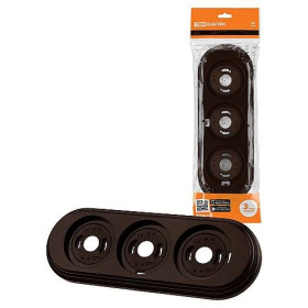 TDM Рамка 3-х постовая коричневая «Виви»