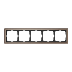 Systeme Electric ArtGallery Pure Органическое стекло Мокко Рамка 5-ая