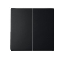 Simon S82 Concept Матовый черный, Клавиша двойная для выключателя