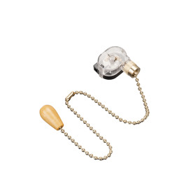 REXANT Выключатель для настенного светильника c деревянным наконечником «Gold», индивидуальная упаковка, 1 шт..