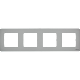 Legrand/Daccord INSPIRIA Алюминий Рамка - 4 поста.