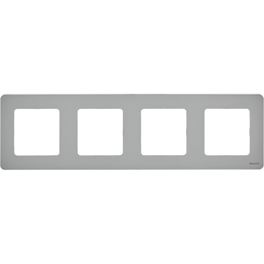 Рамка 4 поста - Legrand/Daccord Inspiria - алюминий